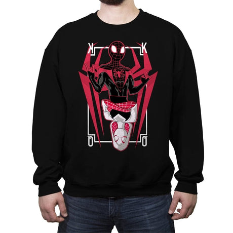King and Queen - Crew Neck Sweatshirt Crew Neck Sweatshirt RIPT Apparel Small / Black