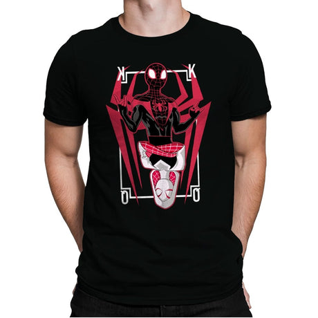 King and Queen - Mens Premium T-Shirts RIPT Apparel Small / Black