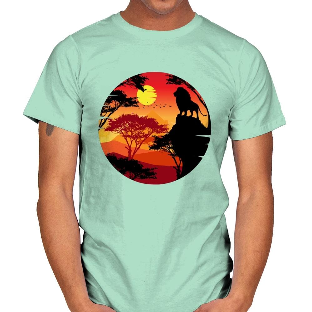 King Lion - Mens T-Shirts RIPT Apparel Small / Mint Green