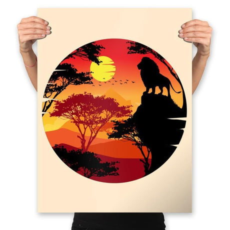 King Lion - Prints Posters RIPT Apparel 18x24 / Natural