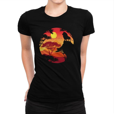 King Lion - Womens Premium T-Shirts RIPT Apparel Small / Natural
