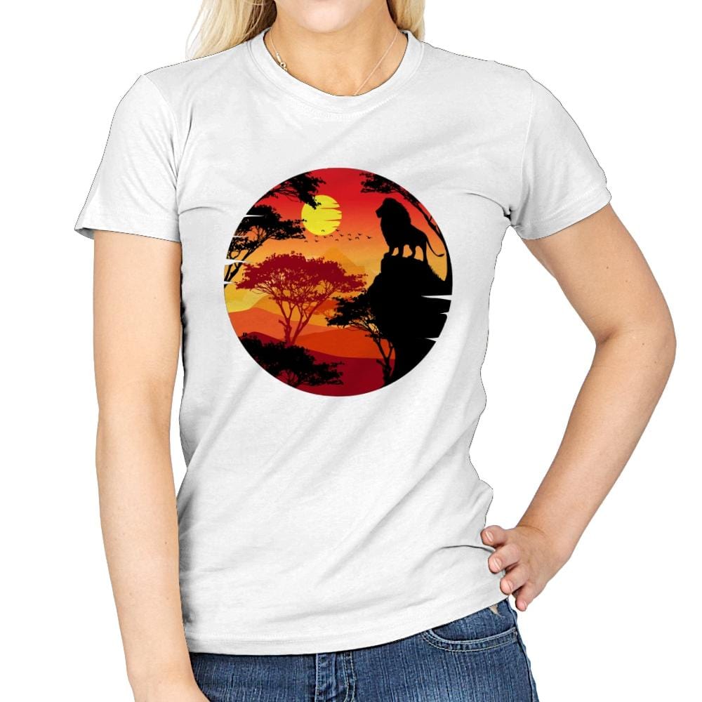 King Lion - Womens T-Shirts RIPT Apparel Small / White