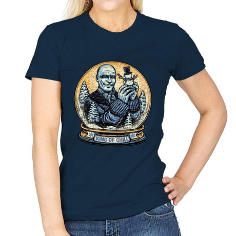 King of Chill - Womens T-Shirts RIPT Apparel Small / Navy