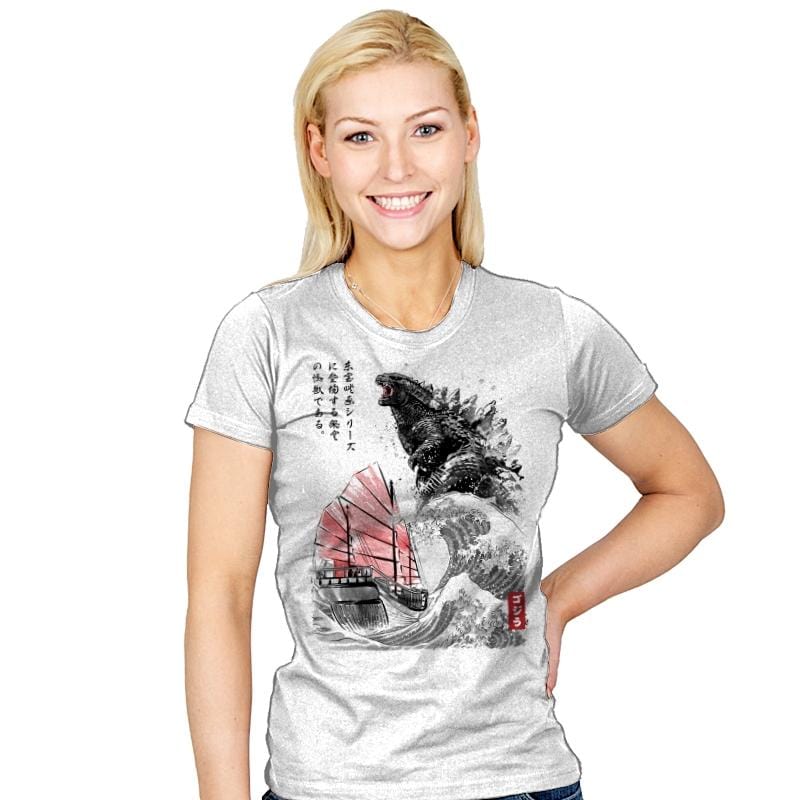 King of Monsters - Womens T-Shirts RIPT Apparel Small / White