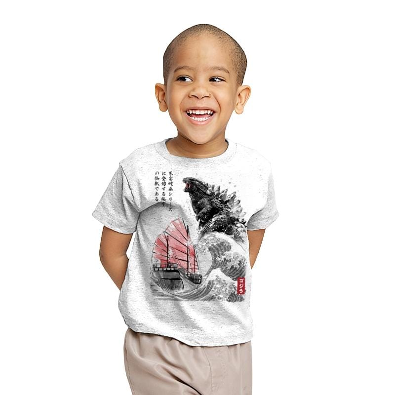 King of Monsters - Youth T-Shirts RIPT Apparel X-small / White