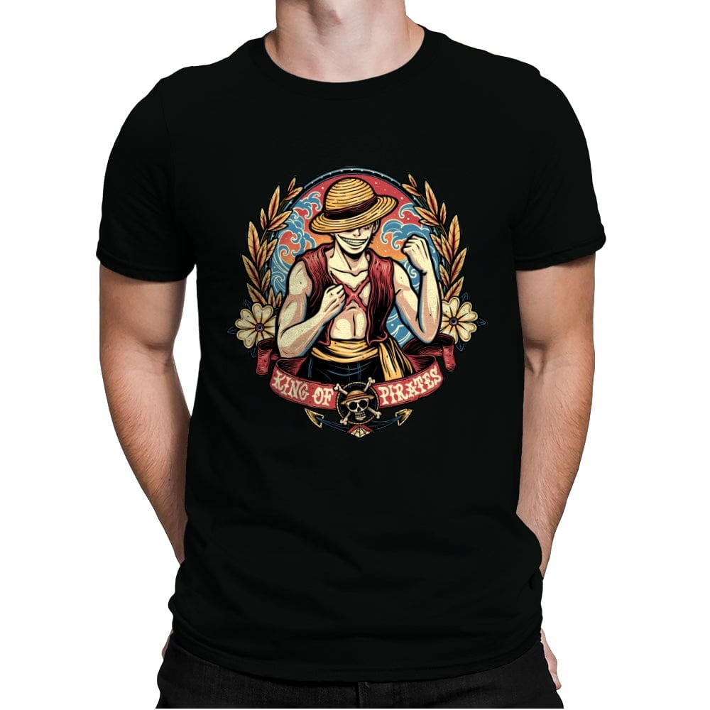 King of Pirates - Mens Premium T-Shirts RIPT Apparel Small / Black
