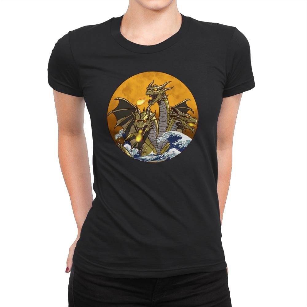 King Of The Dragon - Womens Premium T-Shirts RIPT Apparel Small / Black