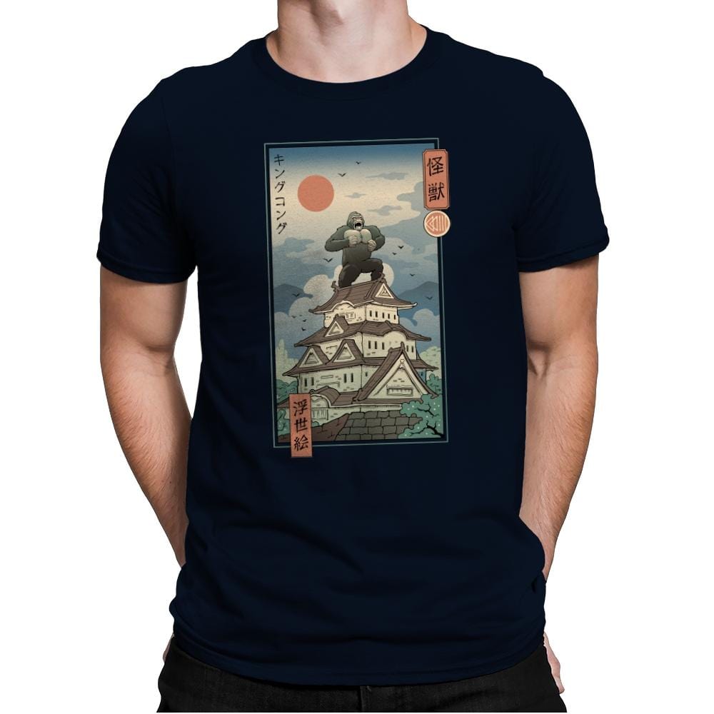 King of the Edo Jungle - Mens Premium T-Shirts RIPT Apparel Small / Midnight Navy