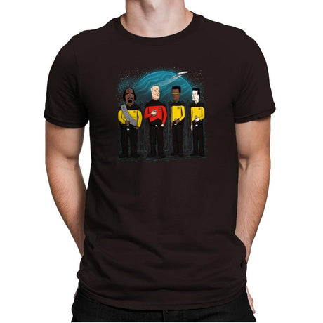 King of the Enterprise Exclusive - Mens Premium T-Shirts RIPT Apparel Small / Dark Chocolate