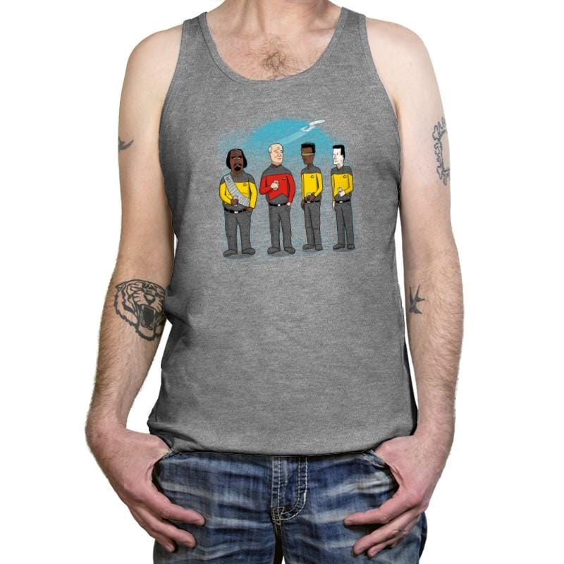King of the Enterprise Exclusive - Tanktop Tanktop RIPT Apparel X-Small / Athletic Heather
