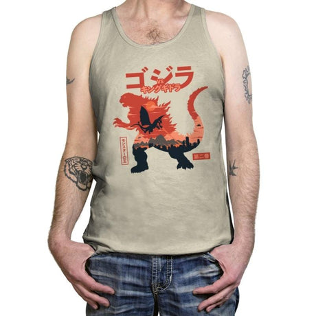 King of the Monsters Vol.2 - Tanktop Tanktop RIPT Apparel X-Small / Oatmeal Triblend