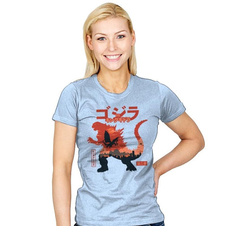 King of the Monsters Vol.2 - Womens T-Shirts RIPT Apparel Small / Baby Blue