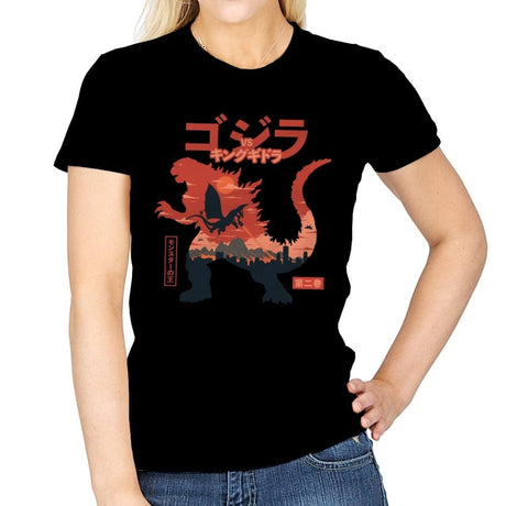 King of the Monsters Vol.2 - Womens T-Shirts RIPT Apparel Small / Coral