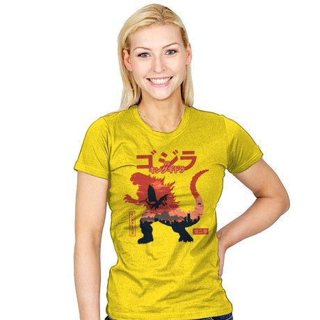 King of the Monsters Vol.2 - Womens T-Shirts RIPT Apparel Small / Sunshine