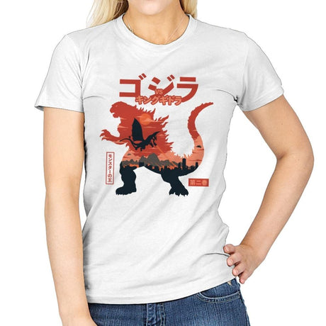 King of the Monsters Vol.2 - Womens T-Shirts RIPT Apparel Small / White