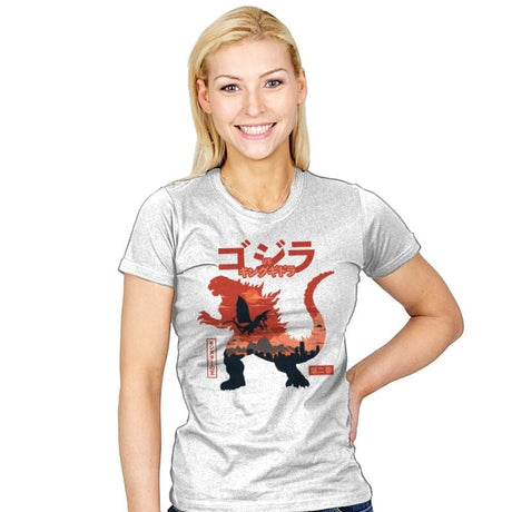 King of the Monsters Vol.2 - Womens T-Shirts RIPT Apparel Small / White