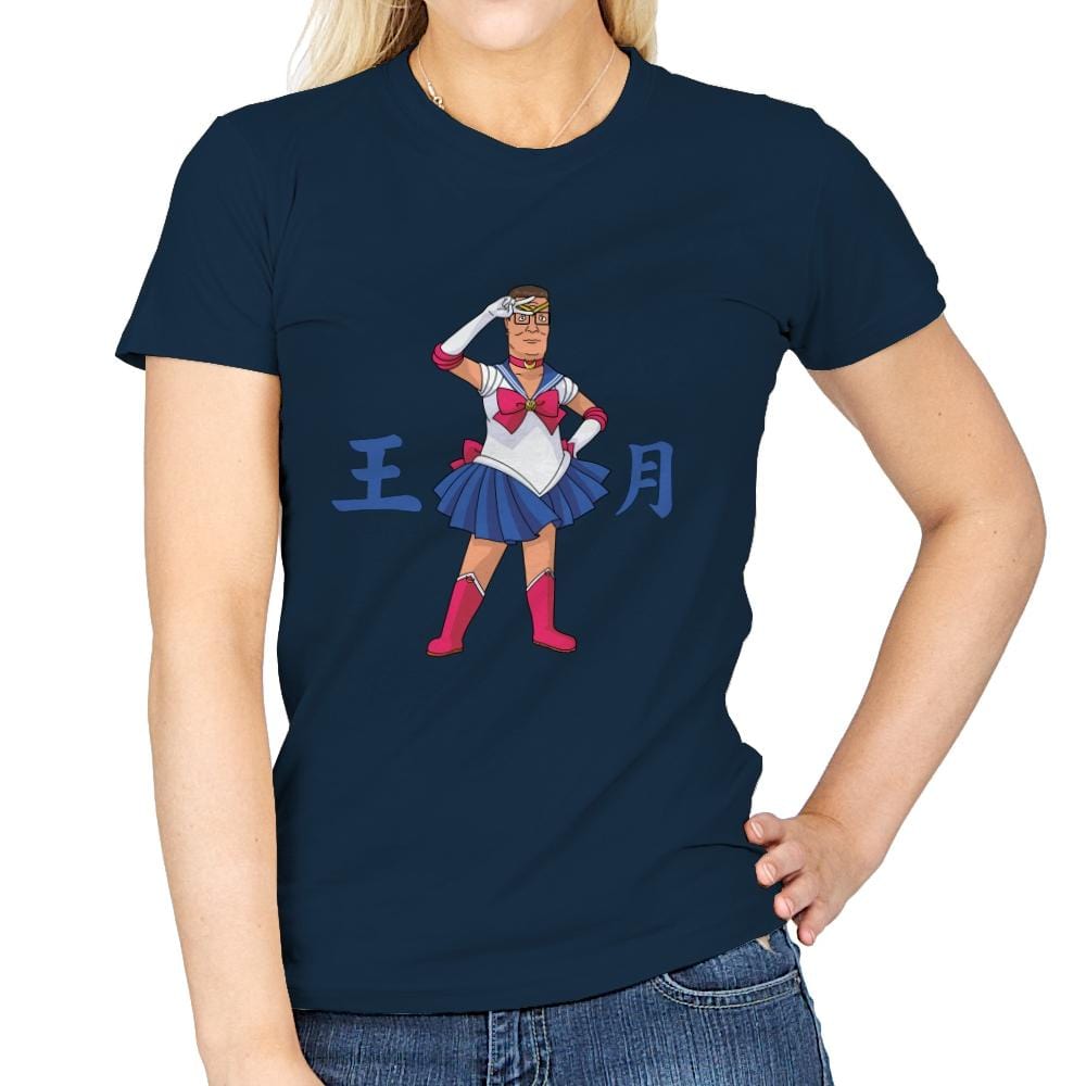 King of the Moon - Womens T-Shirts RIPT Apparel Small / Navy
