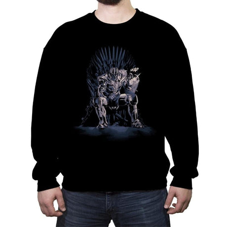 King of the Universe - Anytime - Crew Neck Sweatshirt Crew Neck Sweatshirt RIPT Apparel Small / Black