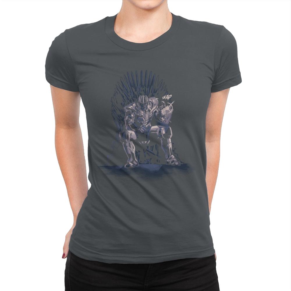 King of the Universe - Anytime - Womens Premium T-Shirts RIPT Apparel Small / Heavy Metal