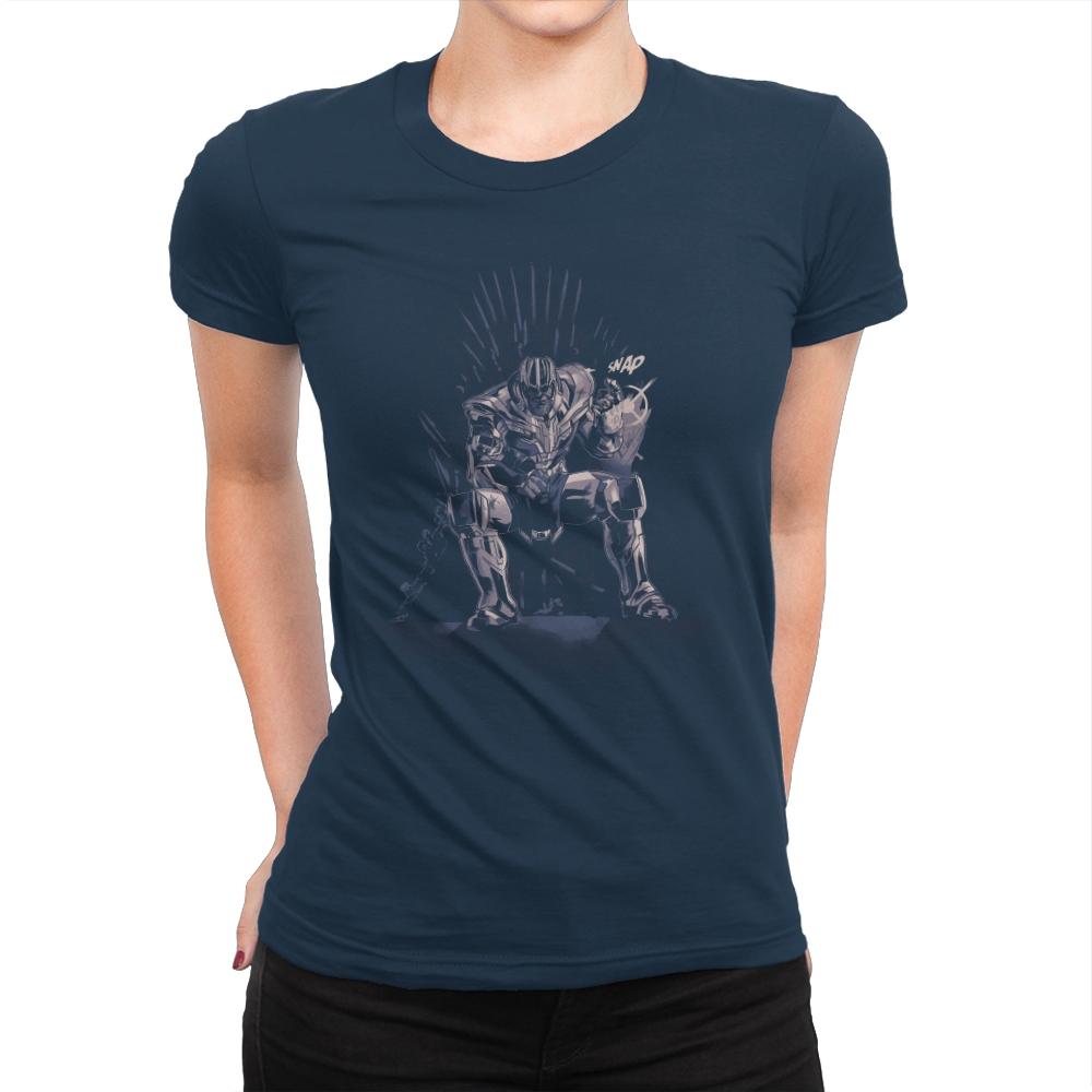 King of the Universe - Anytime - Womens Premium T-Shirts RIPT Apparel Small / Midnight Navy