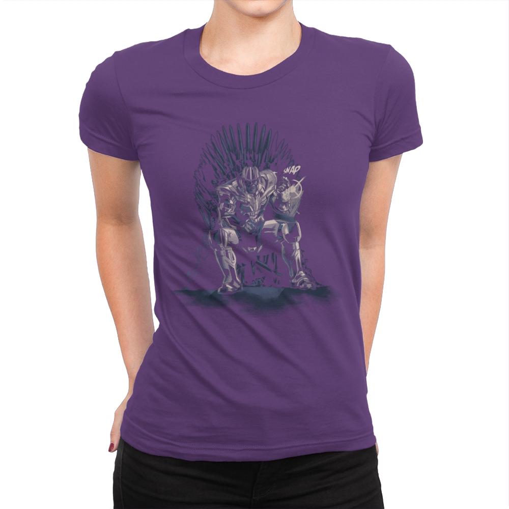 King of the Universe - Anytime - Womens Premium T-Shirts RIPT Apparel Small / Purple Rush