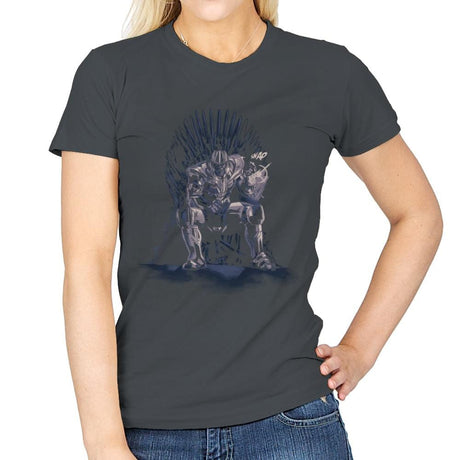 King of the Universe - Anytime - Womens T-Shirts RIPT Apparel Small / Charcoal
