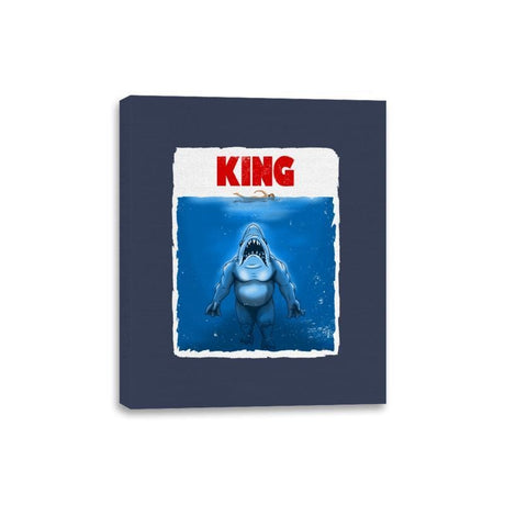 King Shark - Canvas Wraps Canvas Wraps RIPT Apparel 8x10 / Navy