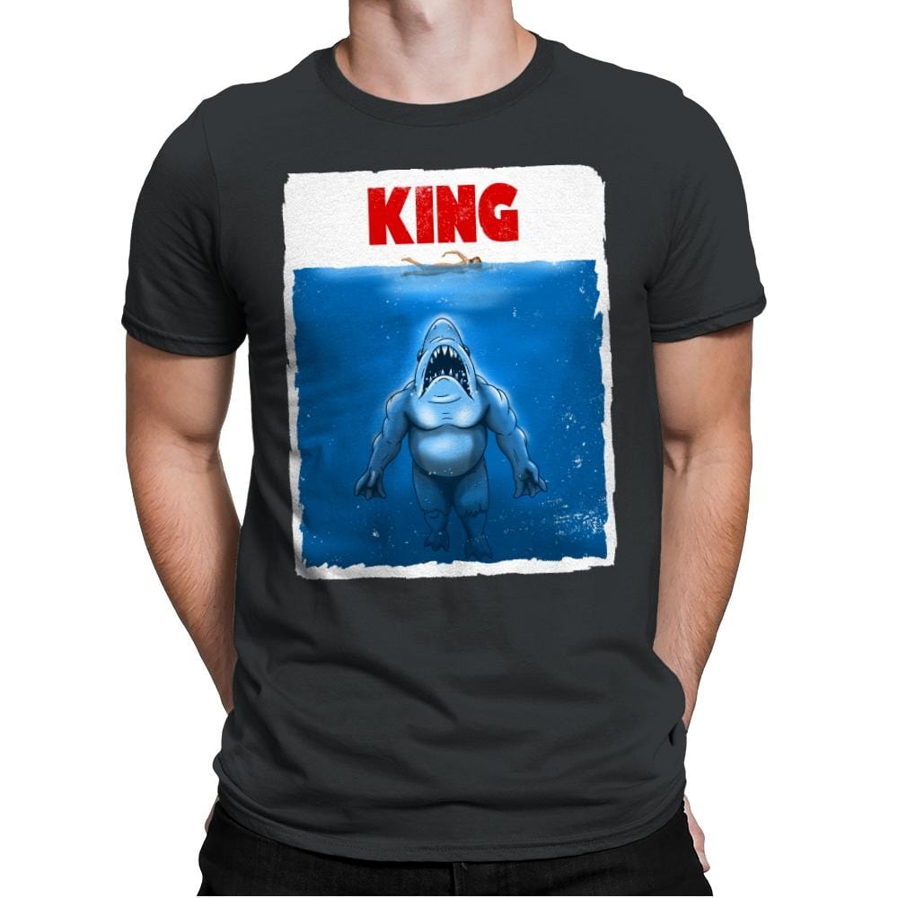 King Shark - Mens Premium T-Shirts RIPT Apparel Small / Heavy Metal