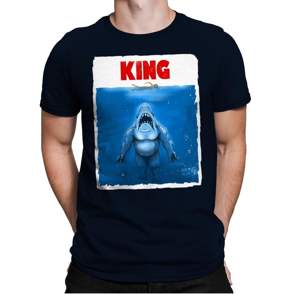 King Shark - Mens Premium T-Shirts RIPT Apparel Small / Midnight Navy