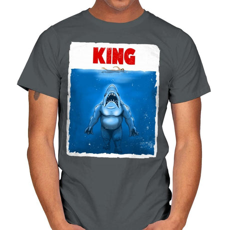King Shark - Mens T-Shirts RIPT Apparel Small / Charcoal