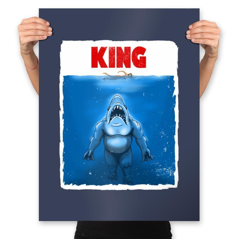 King Shark - Prints Posters RIPT Apparel 18x24 / Navy