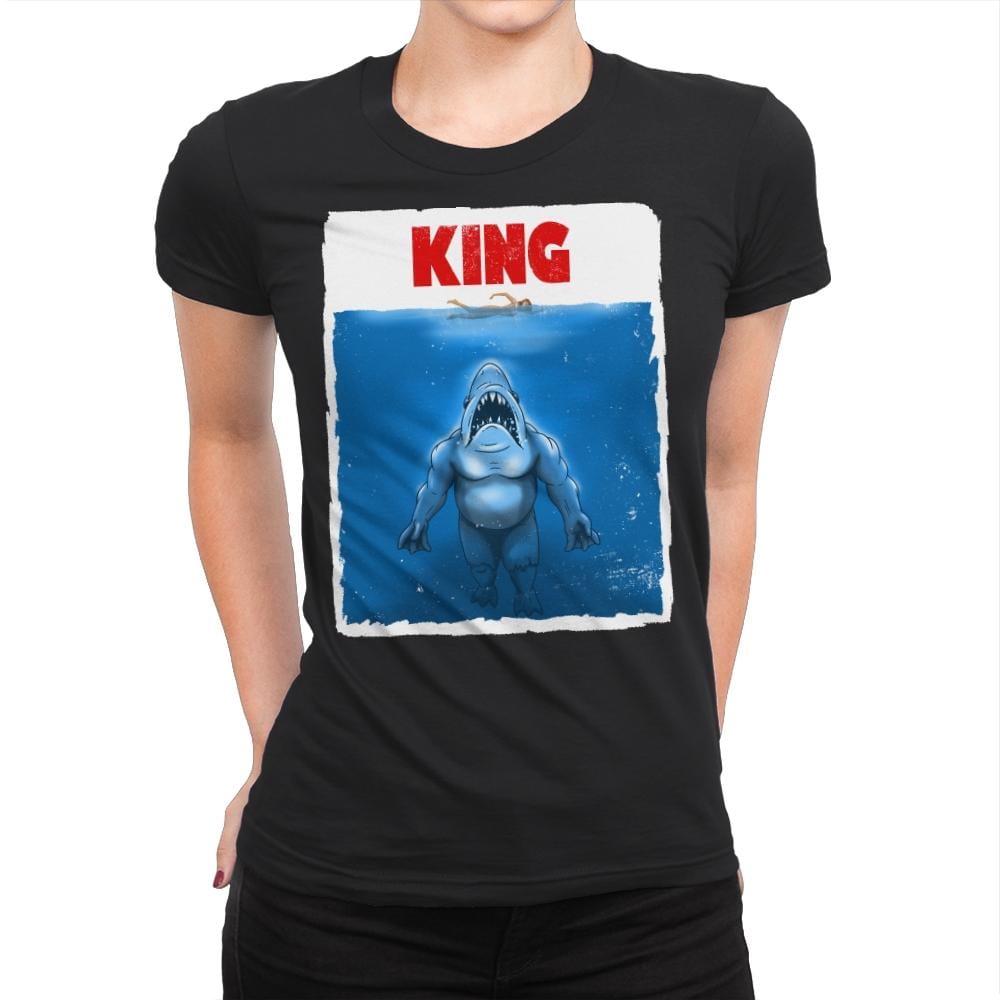 King Shark - Womens Premium T-Shirts RIPT Apparel Small / Black