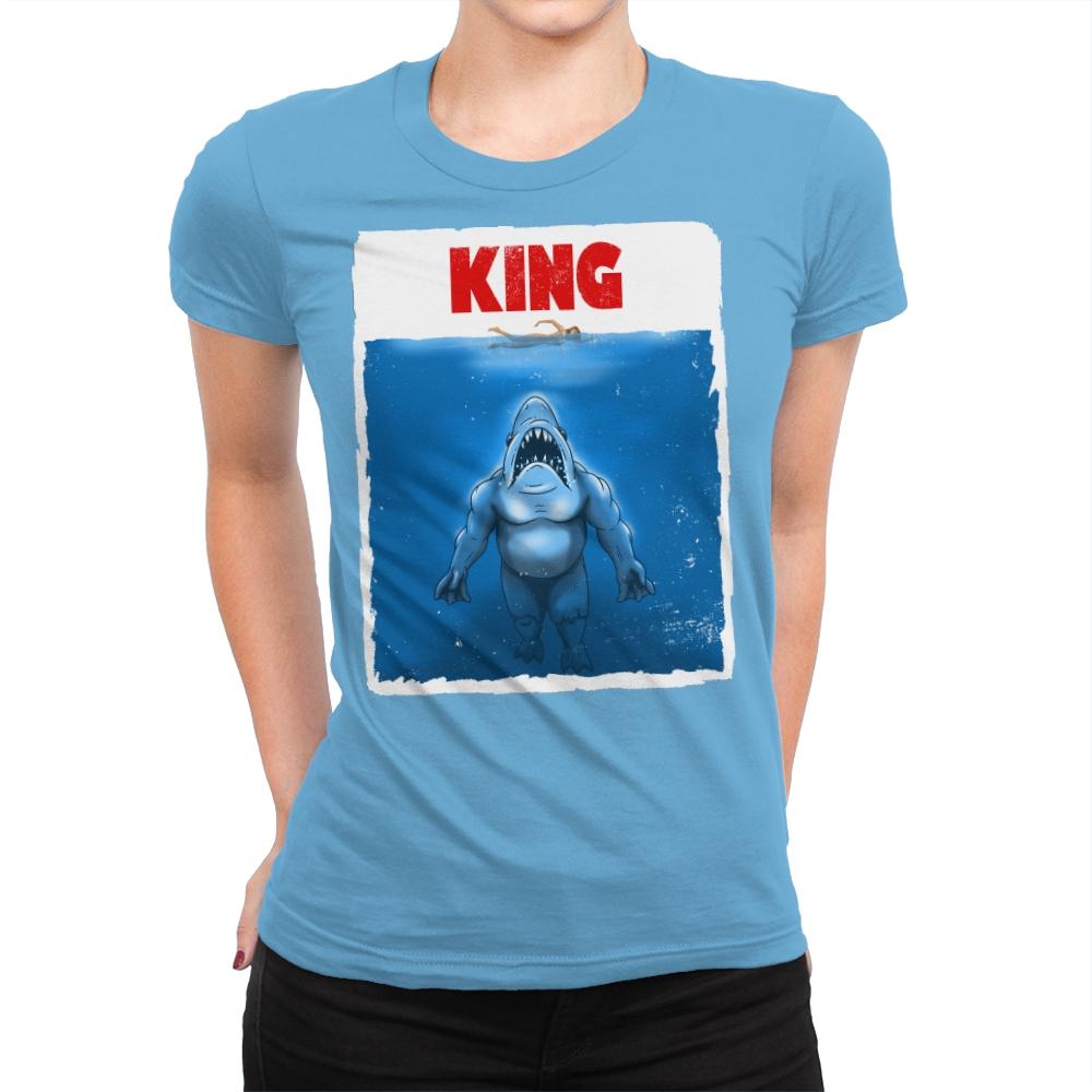King Shark - Womens Premium T-Shirts RIPT Apparel Small / Turquoise