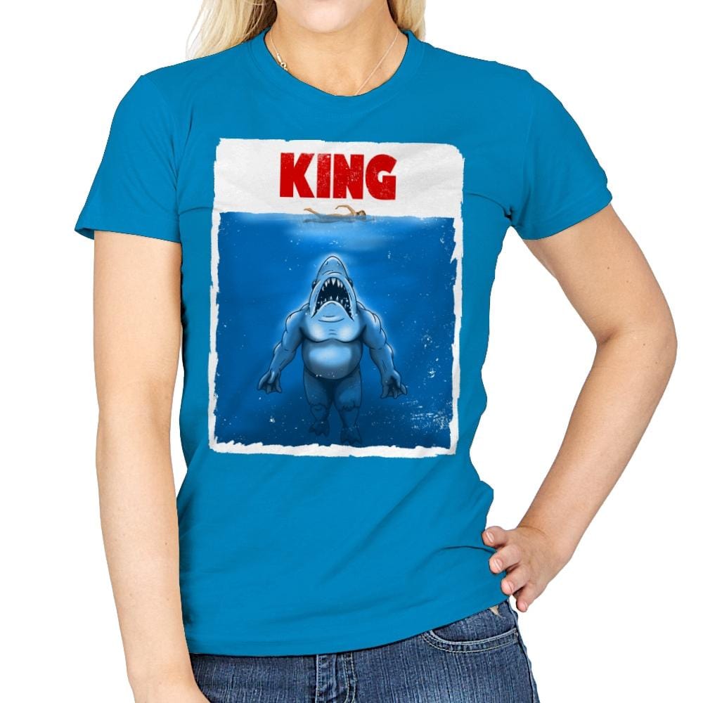 King Shark - Womens T-Shirts RIPT Apparel Small / Sapphire