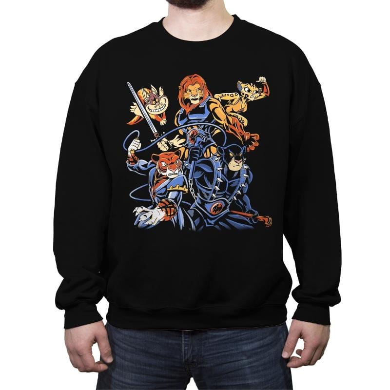 Kingdom Cats - Crew Neck Sweatshirt Crew Neck Sweatshirt RIPT Apparel