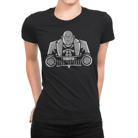 Kingpin Gym - Womens Premium T-Shirts RIPT Apparel Small / Black