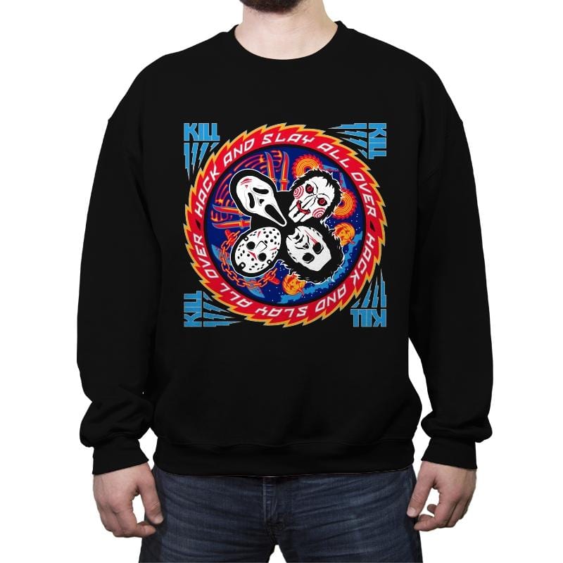Kiss of Death - Crew Neck Sweatshirt Crew Neck Sweatshirt RIPT Apparel Small / Black