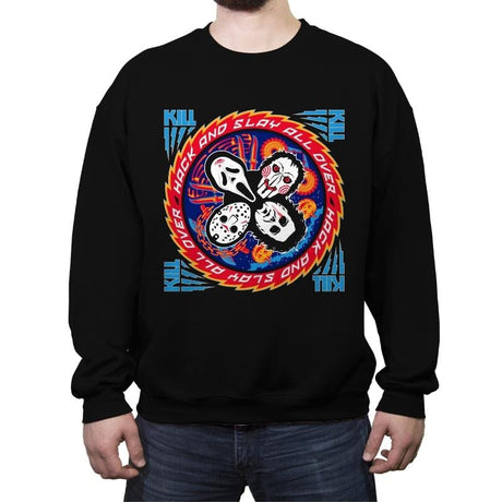 Kiss of Death - Crew Neck Sweatshirt Crew Neck Sweatshirt RIPT Apparel Small / Black