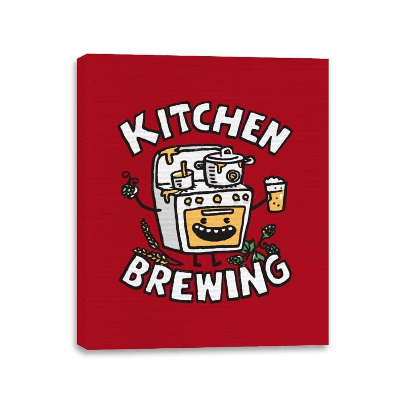 Kitchen Brewing - Canvas Wraps Canvas Wraps RIPT Apparel 11x14 / Red