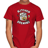 Kitchen Brewing - Mens T-Shirts RIPT Apparel Small / Red