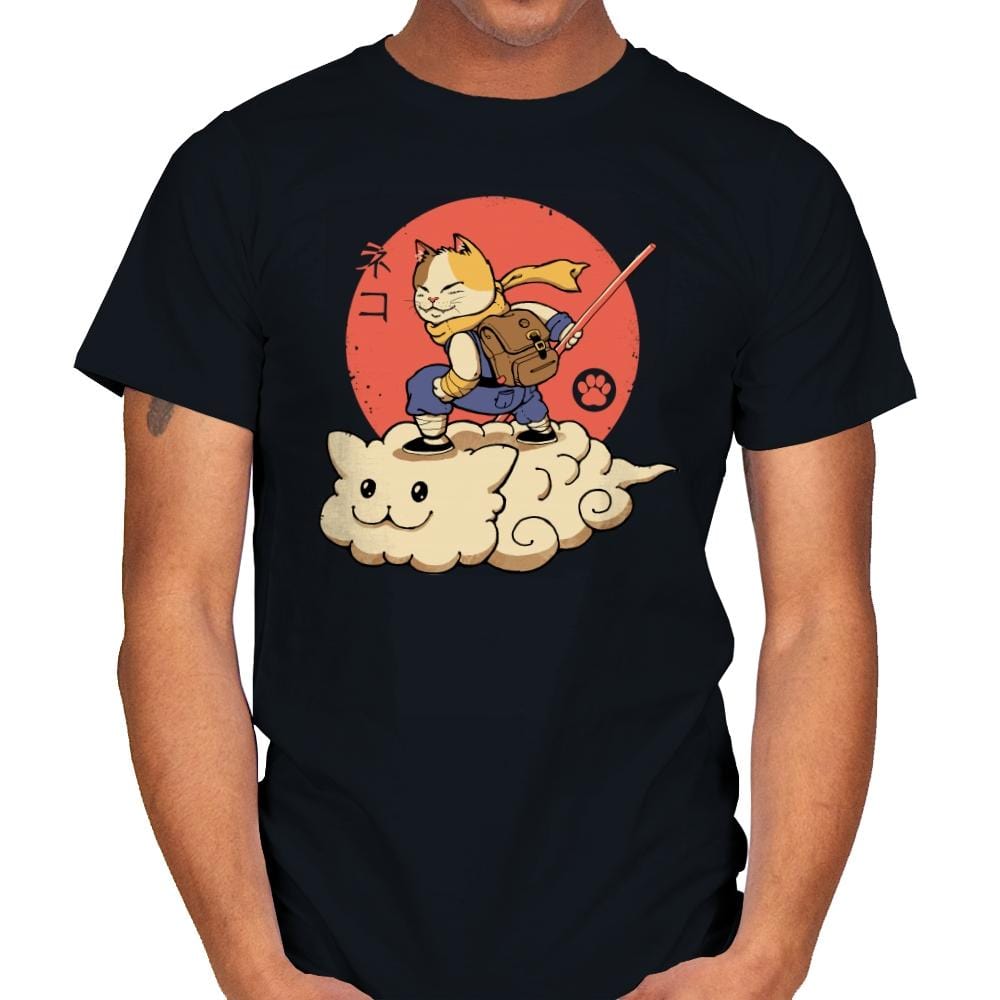 Kitten Cloud - Mens T-Shirts RIPT Apparel Small / Black