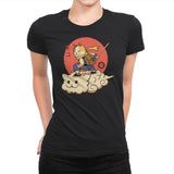 Kitten Cloud - Womens Premium T-Shirts RIPT Apparel Small / Black