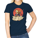 Kitten Cloud - Womens T-Shirts RIPT Apparel Small / Navy
