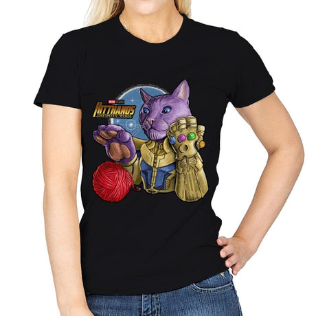 KitThanos - Womens T-Shirts RIPT Apparel Small / Black