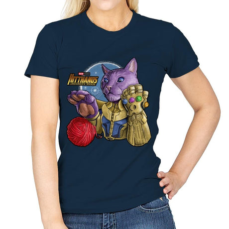 KitThanos - Womens T-Shirts RIPT Apparel Small / Navy