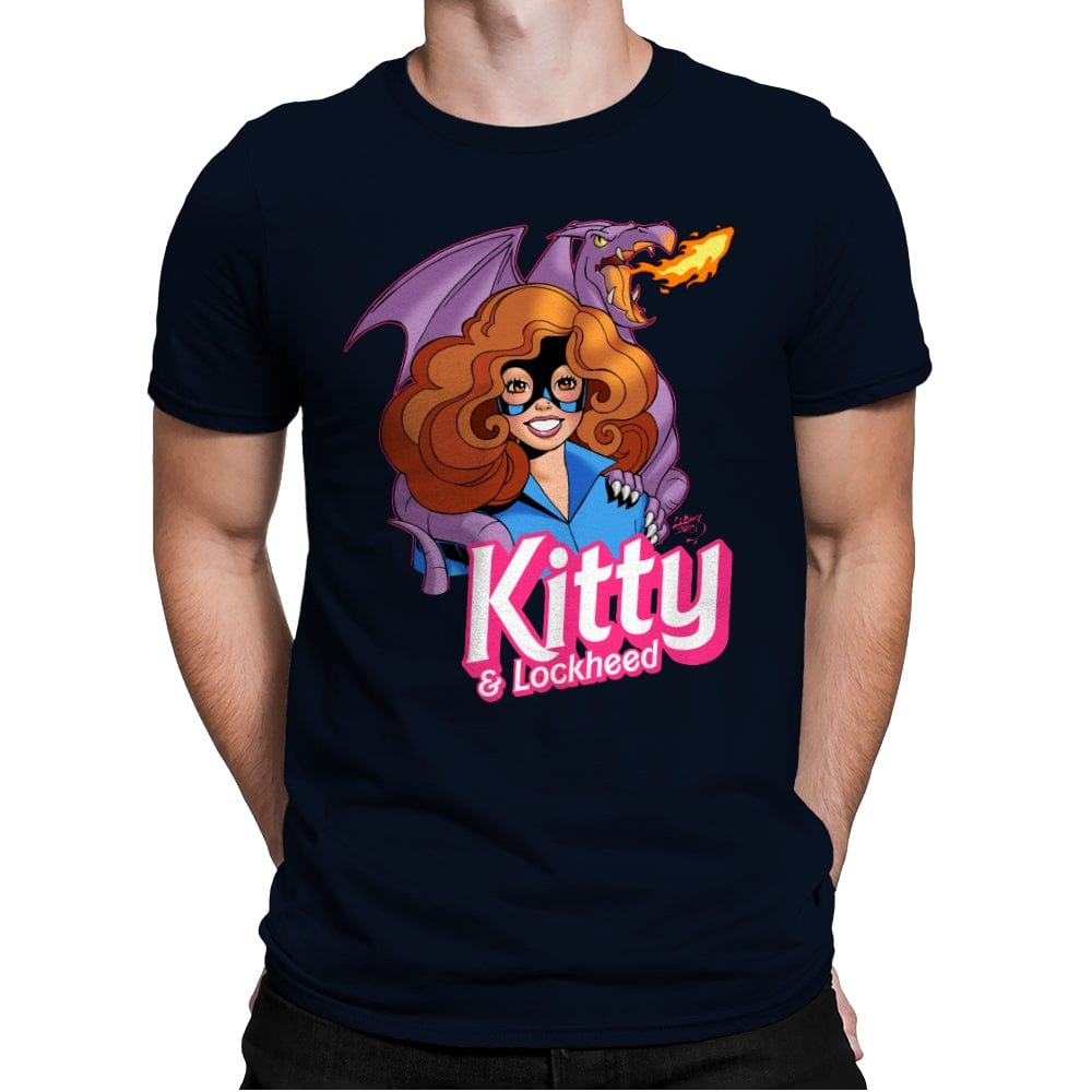 Kitty Doll - Mens Premium T-Shirts RIPT Apparel Small / Midnight Navy