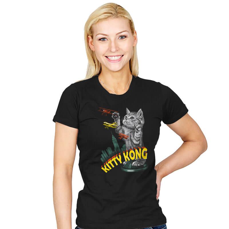 Kitty Kong - Womens T-Shirts RIPT Apparel