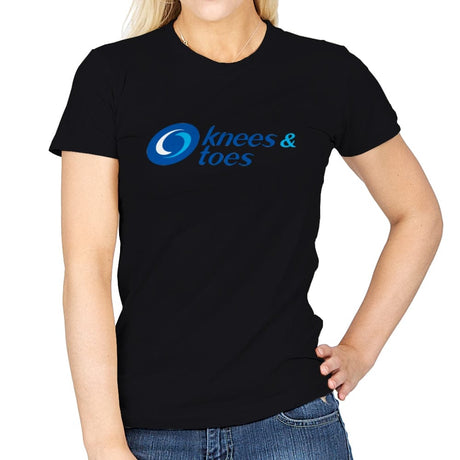 Knees and Toes - Womens T-Shirts RIPT Apparel Small / Black