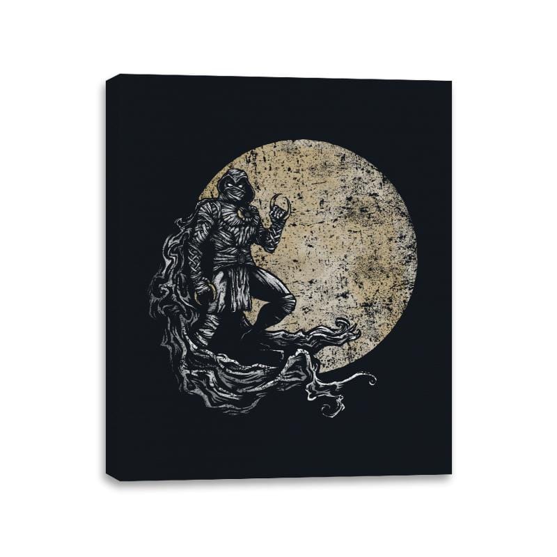 Knight of the Moon - Canvas Wraps Canvas Wraps RIPT Apparel 11x14 / Black