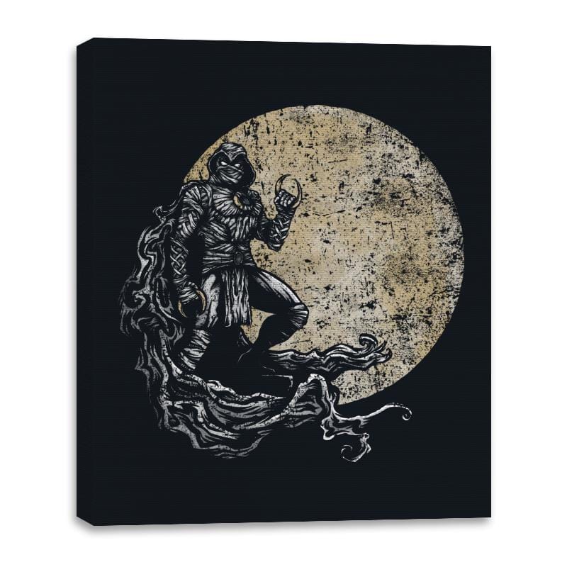 Knight of the Moon - Canvas Wraps Canvas Wraps RIPT Apparel 16x20 / Black